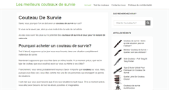 Desktop Screenshot of couteaudesurvie.info