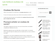 Tablet Screenshot of couteaudesurvie.info